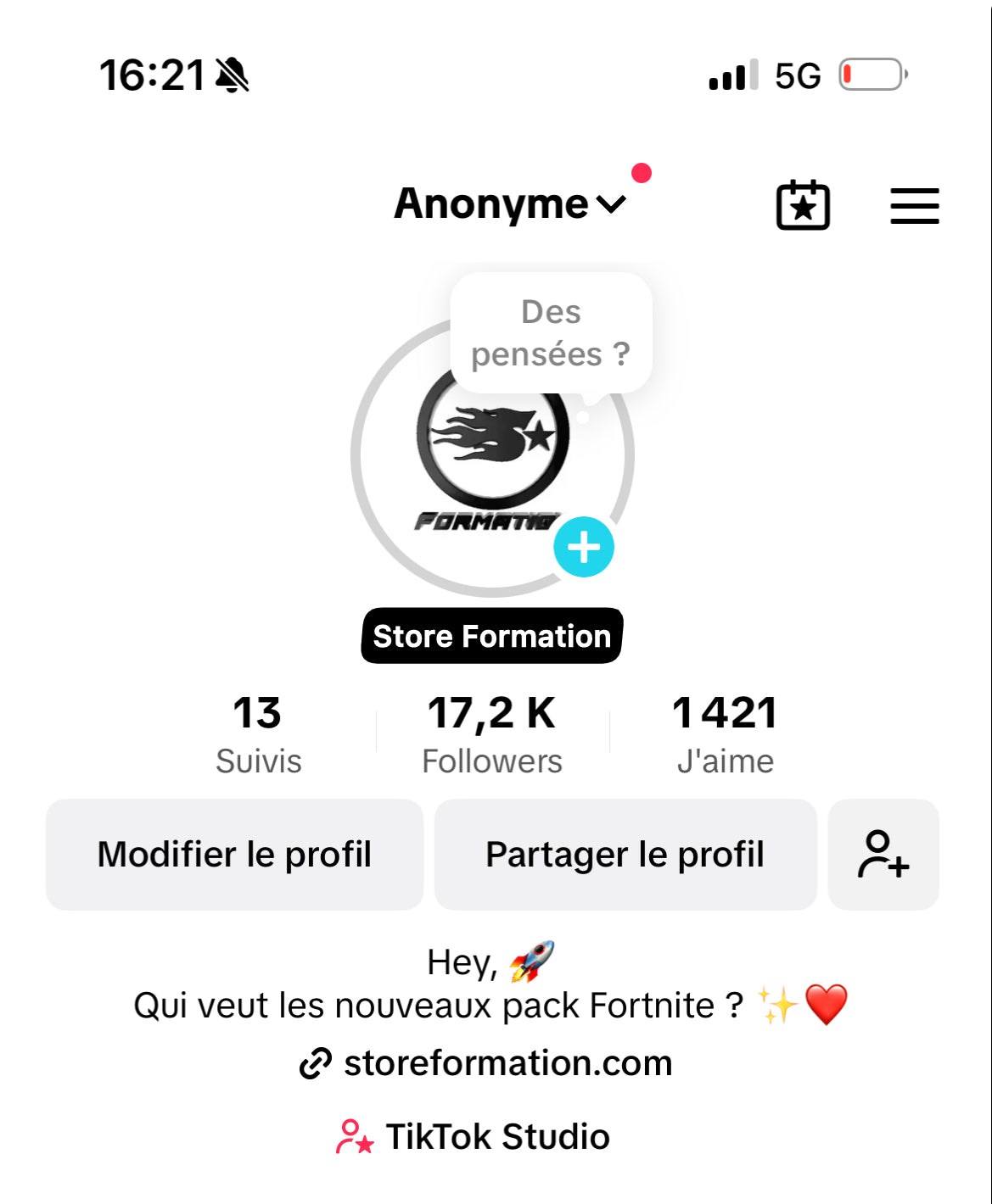 TikTok a 10.000 Abonnés